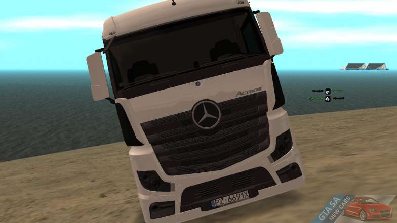 Mercedes-Benz Actros front view for GTA San Andreas