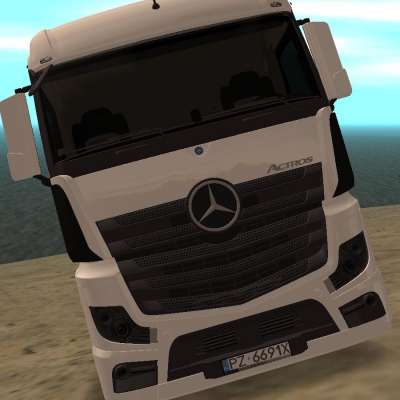 Mercedes-Benz Actros front view for GTA San Andreas