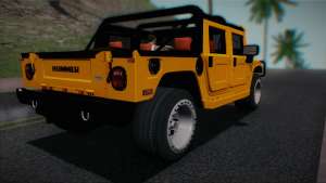 Hummer H1 Alpha OpenTop 2006 Stock for GTA SA right back view