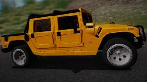 Hummer H1 Alpha OpenTop 2006 Stock for GTA SA right view