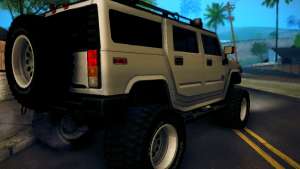 Hummer H2 Monster 4x4 for GTA SA right back view