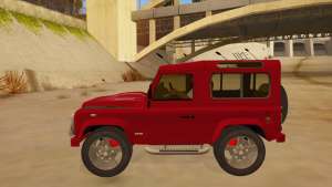 Land Rover Defender for GTA SA left view