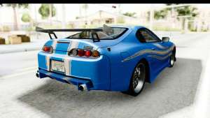 NFS: Carbon Darius Toyota Supra Updated for GTA SA back view