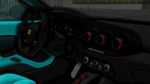 Ferrari F12 TDF 2016 for GTA San Andreas steering wheel view