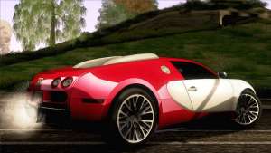Bugatti Veyron 16.4 for GTA San Andreas back view