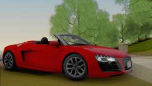 Audi R8 V10 Spyder 2014 for GTA San Andreas front view