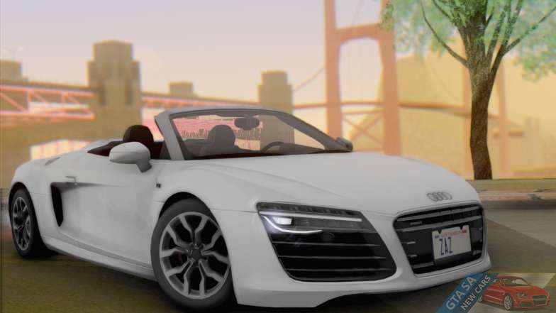 Audi R8 V10 Spyder 2014 for GTA San Andreas front view