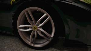 Ferrari 488 GTB for GTA San Andreas wheel view