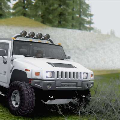 Hummer H2 Tunable for GTA San Andreas front view