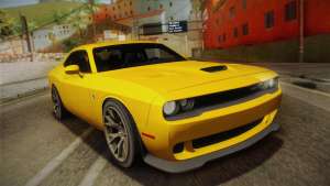 Dodge Challenger Hellcat 2015 for GTA San Andreas front view