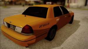 Ford Crown Victoria Taxi 2003 for GTA San Andreas back view