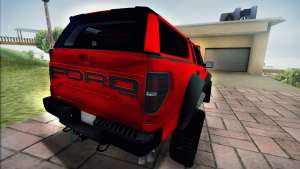 Ford F150 Raptor Long V12 for GTA San Andreas back view