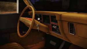 Dodge Dart 1975 for GTA San Andreas steering wheel view