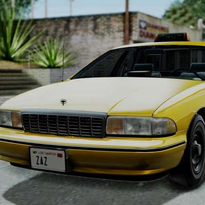 Chevrolet Caprice 1991 Taxi for GTA San Andreas front view