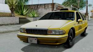 Chevrolet Caprice 1991 Taxi for GTA San Andreas front view