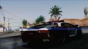 Lamborghini Aventador LP 700-4 Police for GTA San Andreas back view