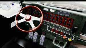 Kenworth T800 Centenario Studio Sleeper Toys for GTA San Andreas steering wheel view