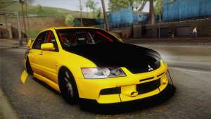 Mitsubishi Lancer Evolution IX Tuned for GTA San Andreas front view