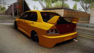 Mitsubishi Lancer Evolution IX Tuned for GTA San Andreas back view