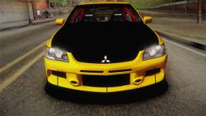 Mitsubishi Lancer Evolution IX Tuned for GTA San Andreas straight view