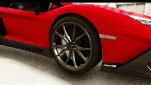 Lamborghini Aventador LP720-4 2013 for GTA San Andreas wheel view