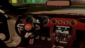 Ford Mustang RTRX Coupe for GTA San Andreas steering wheel view