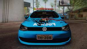 Volkswagen Voyage G6 Pmerj Graffiti for GTA San Andreas straight view