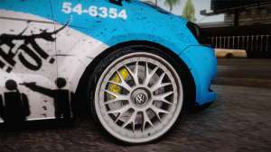 Volkswagen Voyage G6 Pmerj Graffiti for GTA San Andreas wheel view