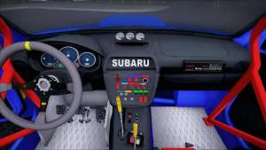Subaru Impreza WRX STI WRC Rally 2005 for GTA San Andreas steering wheel view