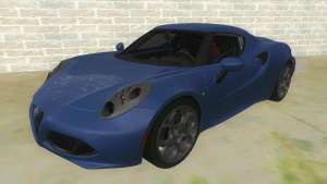 Alfa Romeo 4C for GTA San Andreas front view