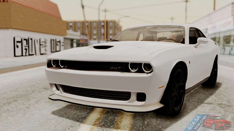 Dodge Challenger SRT Hellcat 2015 HQLM PJ for GTA San Andreas front view