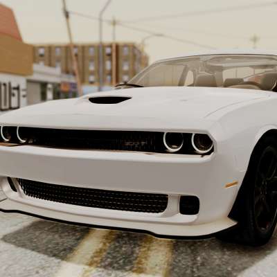 Dodge Challenger SRT Hellcat 2015 HQLM PJ for GTA San Andreas front view