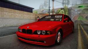 BMW 530d E39 Red Black for GTA San Andreas front view