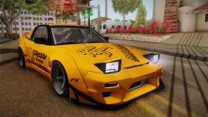 Nissan 180SX Rocket Bunny for GTA San Andreas front view
