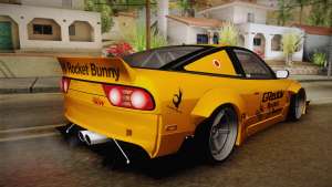 Nissan 180SX Rocket Bunny for GTA San Andreas back view