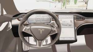 Tesla Model S 2014 for GTA San Andreas interior
