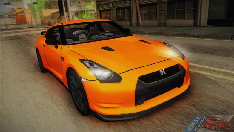 Nissan GT-R R35 for GTA San Andreas front view