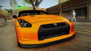 Nissan GT-R R35 for GTA San Andreas front light