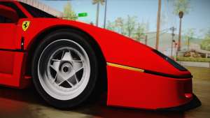 Ferrari F40 (US-Spec) 1989 HQLM for GTA San Andreas wheels