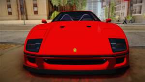 Ferrari F40 (US-Spec) 1989 HQLM for GTA San Andreas front view