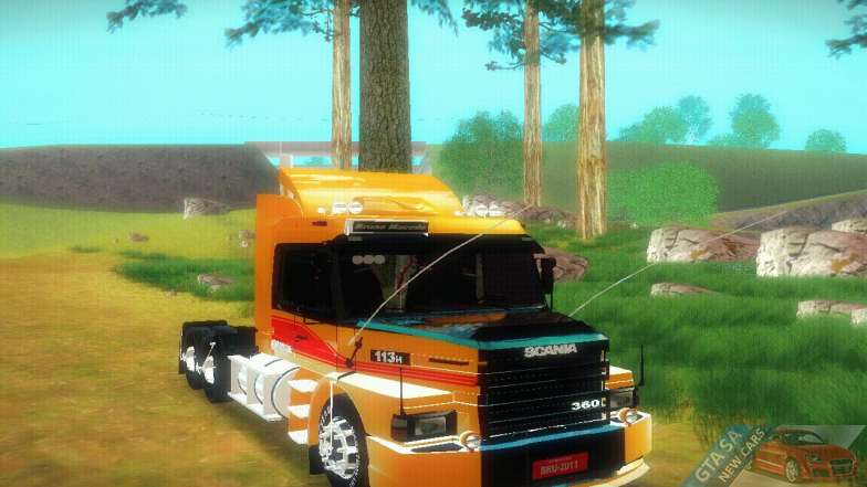 TopLine Scania 113 h 360 for GTA San Andreas front view