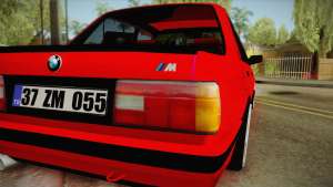 BMW M3 E30 Sedan for GTA San Andreas back lights