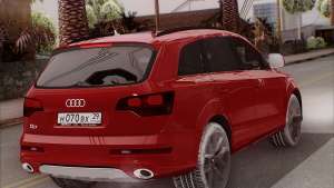 Audi Q7 Winter for GTA San Andreas rear view