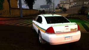 2008 Chevrolet Impala LTZ County Sheriff for GTA San Andreas rear view