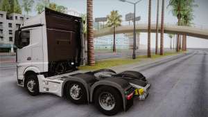 Mercedes-Benz Actros Mp4 6x2 v2.0 for GTA San Andreas side view