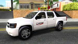 2007 Chevy Avalanche - Pilot Car for GTA San Andreas side view