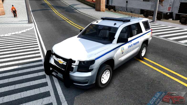 2015 Chevy Tahoe San Andreas State Trooper for GTA San Andreas front view