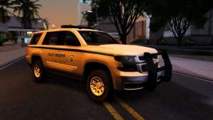 2015 Chevy Tahoe San Andreas State Trooper for GTA San Andreas wheels and lights