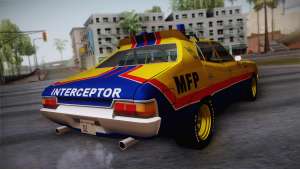 Main Force Patrol Vehicle Mad Max для GTA San Andreas вид сзади
