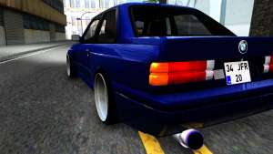 BMW E30 for GTA San Andreas rear view